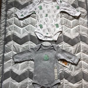 2-pack long sleeve bodysuits!!  Brand new!!